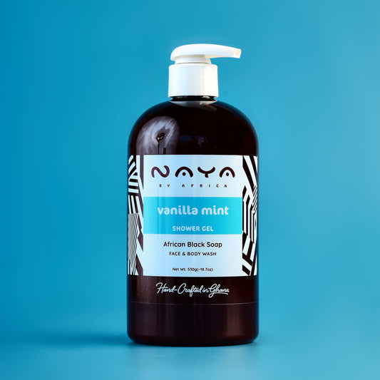 Vanilla Mint African Black Soap Shower Gel