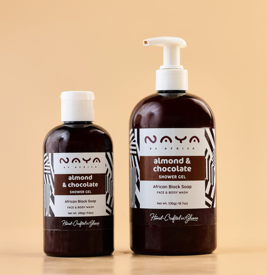 Almond & Chocolate African Black Soap Shower Gel
