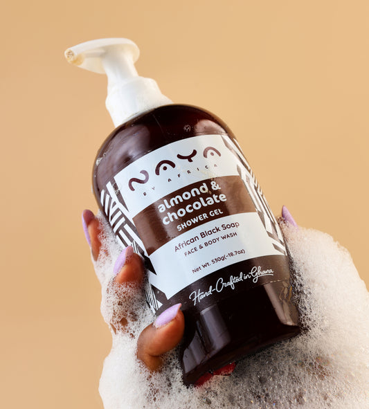 Almond & Chocolate African Black Soap Shower Gel