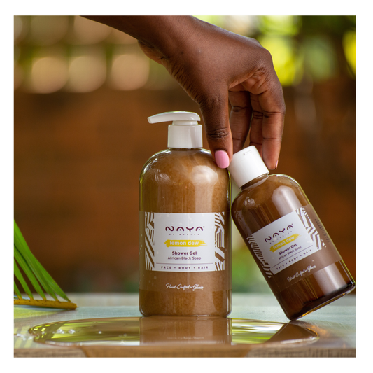 Lemon Dew African Black Soap Shower Gel